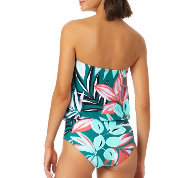 NWT Anne Cole one piece bathing suit - size 8 multi color zesty green - Picture 5 of 7